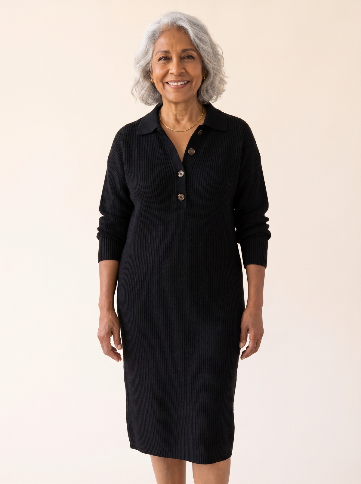 Hattie | Ribbed Midi Dress