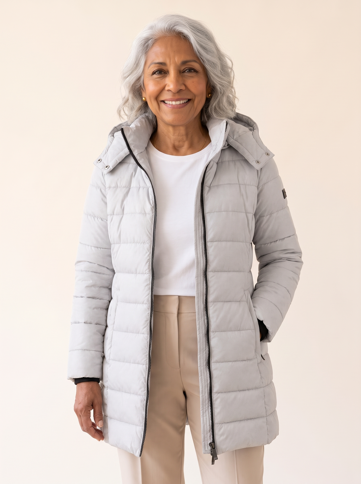 Lucille | Long Hooded Puffer Coat