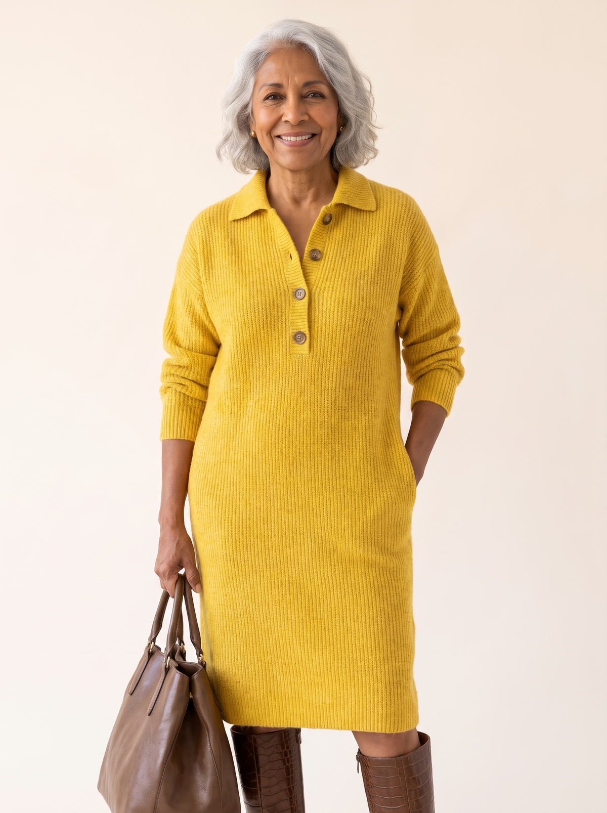 Hattie | Ribbed Midi Dress